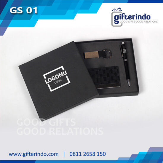 GS01 Giftset Pena Gantungan Kunci Custom